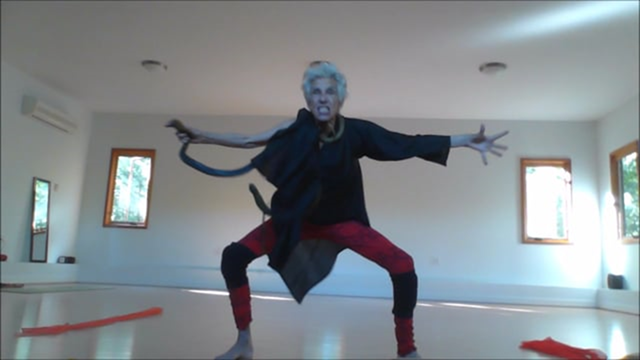 Wendy performing a solo in studio, still image